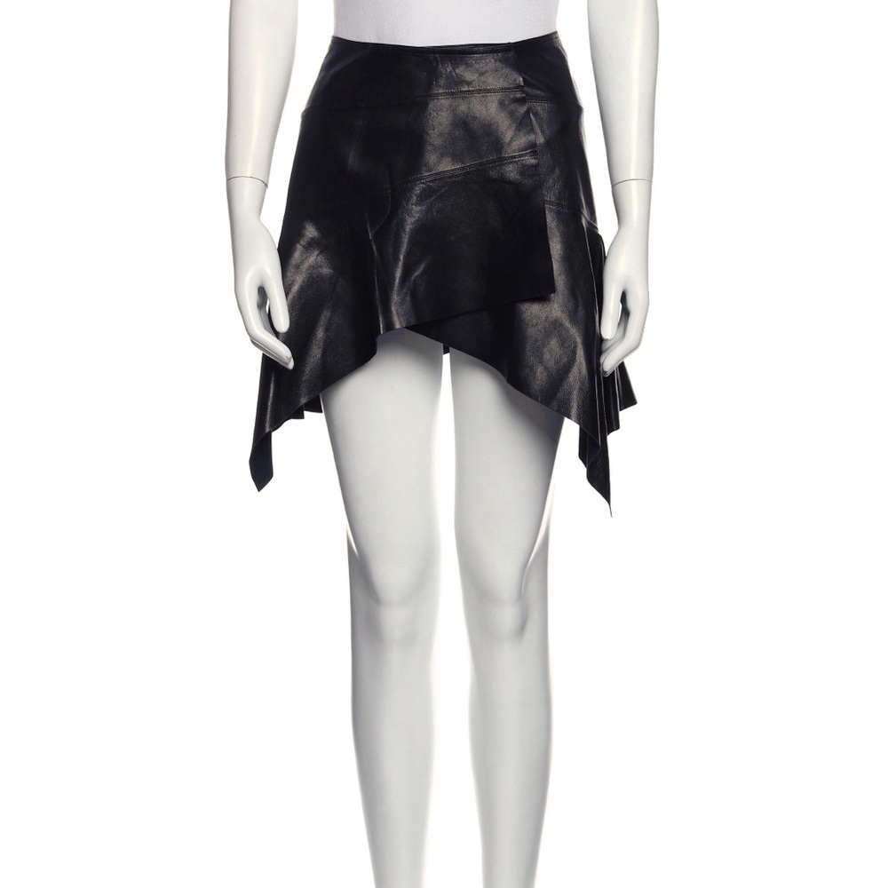 Alaia Black leather designer skirt - great condition